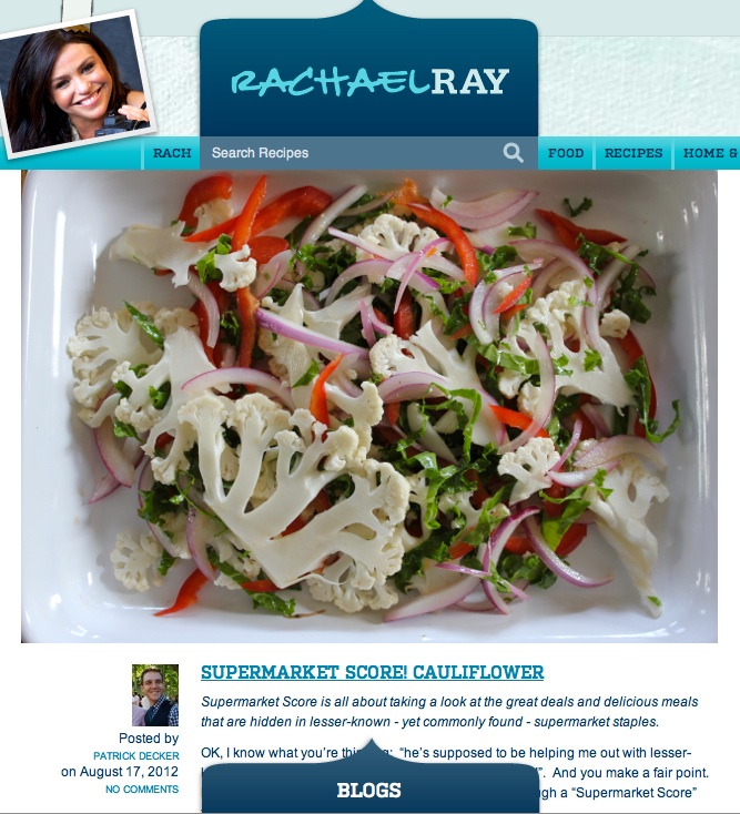 Weekly Blogger on RachaelRay.com